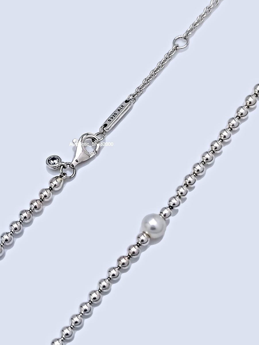 New 100% PANDORA Freshwater Cultured Pearl & Beads Collier