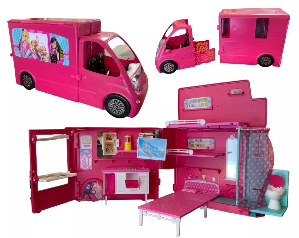 2012 Mattel Barbie Sisters Life In The Dream House Camper RV Glam Camper  READ*