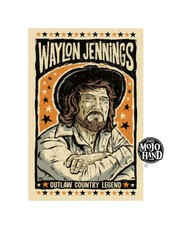 Impresión de arte country fuera de la ley Waylon Jennings