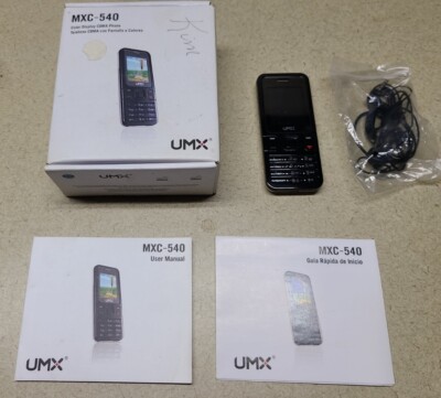 UMX MXC-540 - Black and Silver ( Alltel ) Very Rare Cellular Phone - Boxed