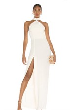 NWT Size L Amanda Uprichard Queen Gown in Ivory REVOLVE MSRP $260 B32