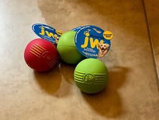 JW Pet iSqueak Ball Dog, puppy, pet fetch training Toy Sold in sets of 18 toys