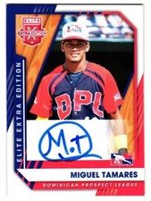 2021 Miguel Tamares Panini Elite Extra Edition Rookie Auto - Tampa Bay Rays