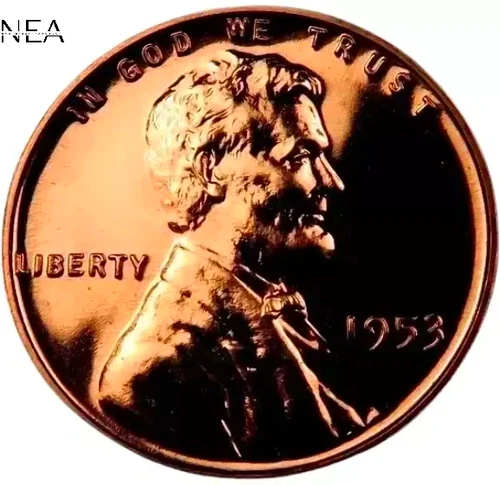 1953 Lincoln Wheat Penny Cent ~ Gem Proof (red)