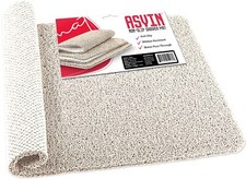 White Textured Bath Shower Tub Mat 24x16 Inch Phthalate Free Non Slip Comfort...