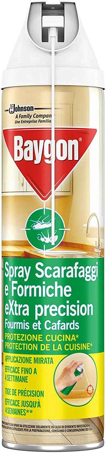 Baygon Spray Protezione Cucina, contro gli Scarafaggi, 2 Confezioni da 400 ml