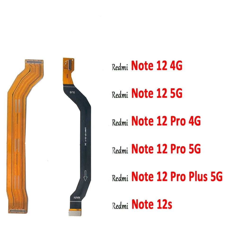 MARKENLOS Redmi Note 12,12S,Pro,Pro Plus 4G+5G - Flex Kabel Main+LCD *DE* Xiaomi Flachband