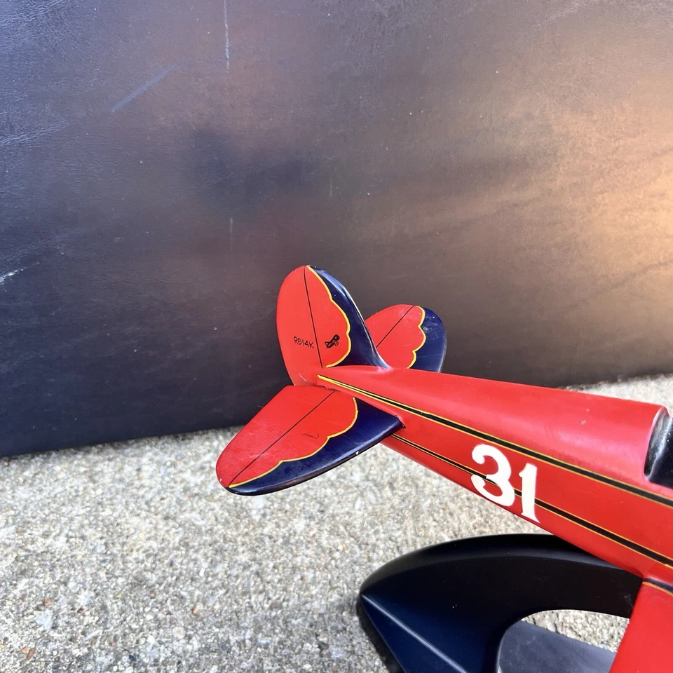 Travel Air Model R 1929 "Mystery Ship" R614k 321A-105 15”x 11 1/2” con soporte Foto 2 de 4