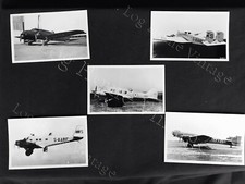 Lot of 5 Vintage B W Aircraft Photos Grouping A-106 