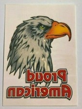 Patriotic Bald Eagle Proud American Two Vending Machine Temp Tattoos USA Pride