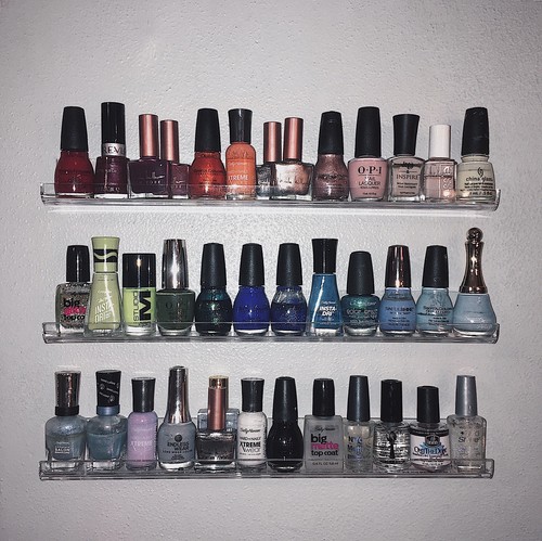 Makartt 3 Tier Wall Mount Acrylic Nail Polish Rack Display Holder ...