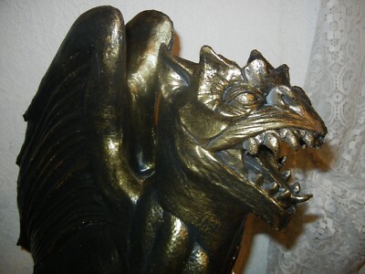 Gargoyle Display LARGE GARGOYLE STATUE GOTHIC DISPLAY - HALLOWEEN HORROR DECOR - ALMOST ...