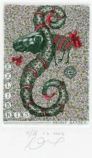 Original Surrealistic Numbered Art Print Etching Ex libris by Yuri Jakovenko