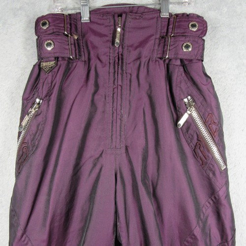 Spyder Jacket Pant Set Womens Size 8 / 10 Purple Vintage Belted Ski Snowboarding - Picture 15 of 24