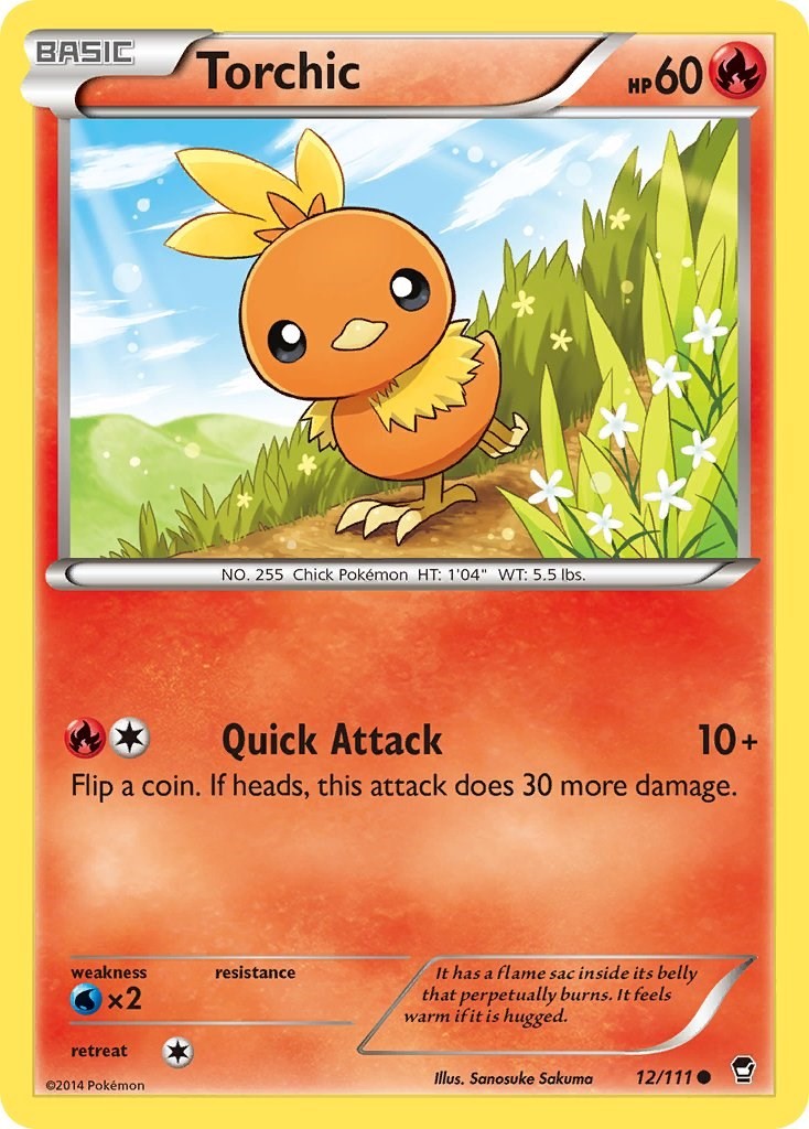 Pokemon Torchic 12/111 XY - Furious Fists Common MP