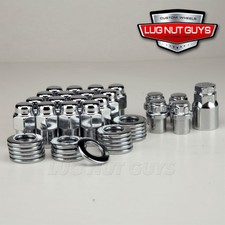 20 Lug Nuts Locks 12-20 Chrome Mag Wheel Nut .75 Shank For Cragar Ss
