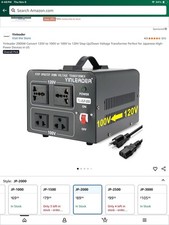 Yinleader 2000W Voltage Converter Step Up Down Transformer 110V-240V