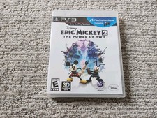 Epic Mickey 2: The Power of Two (SONY Playstation 3 PS3 2012) Tested, Ships FAST