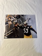 MAURKICE POUNCEY SIGNED AUTOGRAPH 11x14 PHOTO PITTSBURGH STEELERS JSA COA RARE