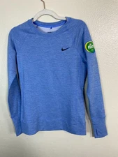 Nike Golf Fit Dri-Fit Rio 2016 Blue Long Sleeve Sweatshirt Men Size Small