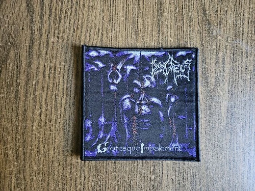 DYING FETUS, SEW ON BLACK BORDER WOVEN PATCH