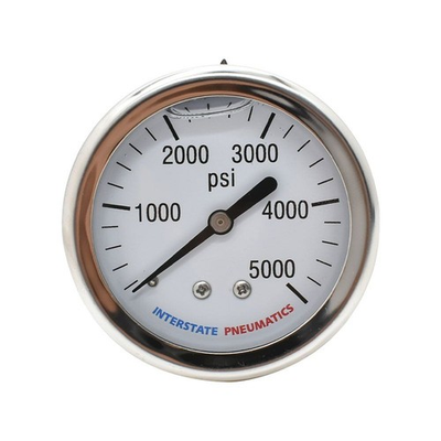 #ad #ad G7122 5000 Oil Filled Pressure Gauge 5000 PSI 2 1 2quot; Dial 1 4quot; NPT Rear Mount $14.26