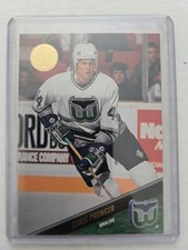 1993-94 Chris Pronger Rookie Card RC Leaf #257 The Leaf Set Hartford Whalers. rookie card picture