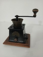 Antico Macina Caffè Macinacaffè Macinino Bullock Vintage in Ghisa Fina Anni '800