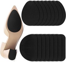 16 PCS/8 Pairs Non-Slip Shoe Pads for Bottom of Shoes  Self-Adhesive Black