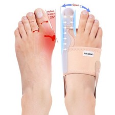 1 Pair Orthopedic Hallux Valgus Toe Spacer   Adjustable Day  Night Bunion Re...