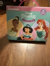 DISNEY PRINCESS PHONICS READING PROGRAM BOX SET OF 12 BOOKS LEARNING SCHOLASTIC