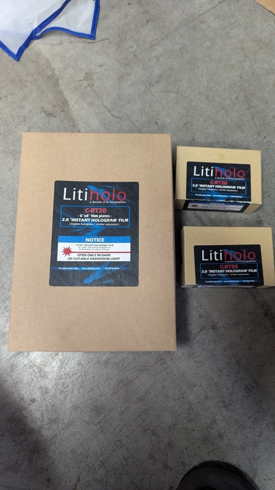 Litiholo Hologram Kit Your Own 3D Laser Hologram Lab In A Box Plus Extra Film - Image 4 of 4