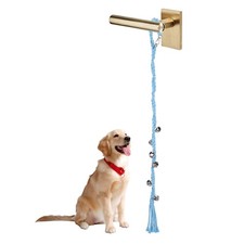 Adjustable Dog Doorbells Dog Door Training Hanging Bell Blue