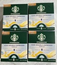 Starbucks Nespresso Vertuo Iced Double Espresso Vanilla 8ct Capsules Lot of 4
