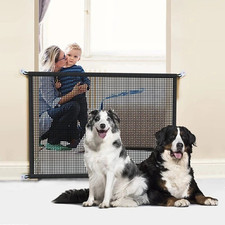 Barrière Sécurité Escalier Filet Pliable Sans Perçage Enfant Chien Chat