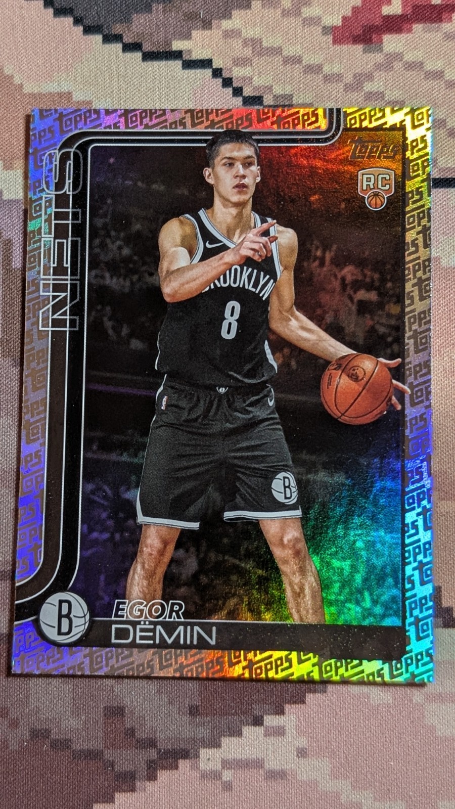 2025-26 Topps Flagship Egor Demin #208 Topps Foil Pattern Rookie Fanatics