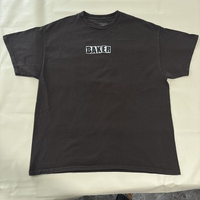 Y2K Mens Baker Box Logo Skateboard T Shirt Size XL Brown 