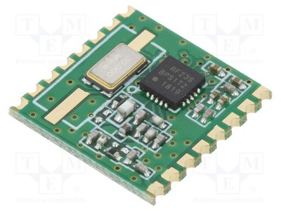 868MHz 1,8÷3,6VDC -121dBm SPI FM Transceiver Modul: RF FSK