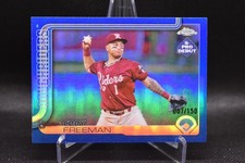 Cody Freeman /150 2025 Topps Chrome Pro Debut Blue Refractor Texas Rangers