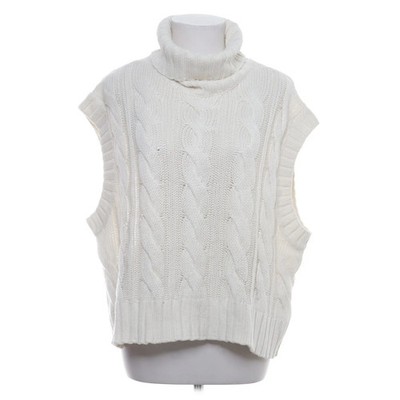 Divided by H&M, Pullunder, Größe: XL, Weiß, Schlangenhaut, Zopfstrick #APY