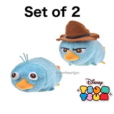 2025 Disney Store Japan Perry the Platypus Mini S TSUM TSUM Plush Set of 2
