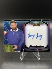 2024 Leaf Metal Jersey Jerry Inscriptions, Auto Barstool Green, 132/200