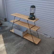 Top-Stage 800 Iron Rack Table Camping Outdoor Fixtures Shelf No Gas Japan Ship