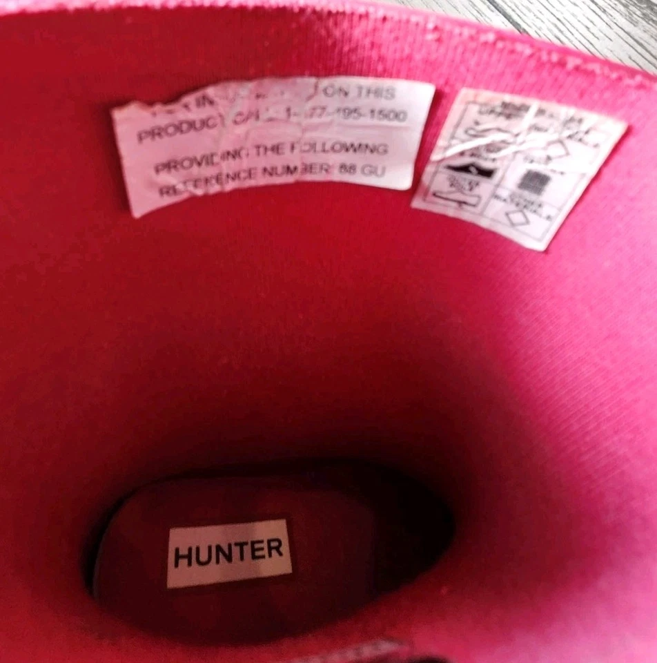 Botas de lluvia HUNTER First Giant Glitter para niñas - impermeables, talla 10 niño pequeño, rosa Foto 4 de 4