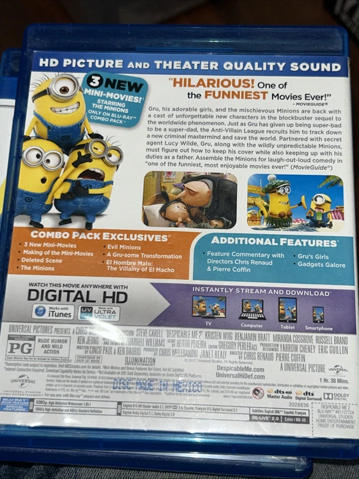 Despicable Me 2 [Blu-ray]. Includes 3 New Movies - Image 2 of 3