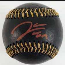 James Wood BAS Certified Autograph Signed MLB BLACK Ball Baseball Auto Nationals