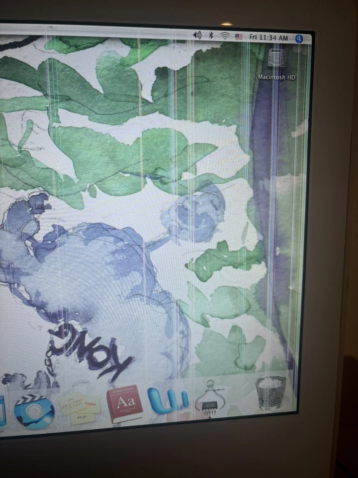 2005 Apple Original iMac G5 20" A1076 White - No Keyboard or mouse - Image 3 of 4