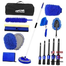 62'' Car Wash Brush Kit Mitt Mop Sponge with Long Handle, 1 Chenille Scratch