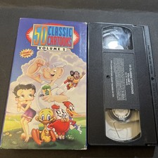 50 Classic Cartoons: Volume 2 1997 VHS - 6 Hours - Popeye, Betty Boop, Casper