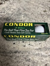 Condor "5" TI-CORE Vintage Golf Balls w/ Original Box Made in USA